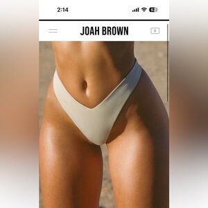 JOAH BROWN XS VCUT bikini bottom